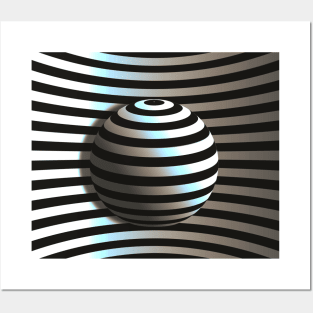 Sphere illusion Posters and Art